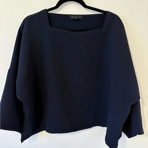 Club Monaco Navy Blue Women's Top